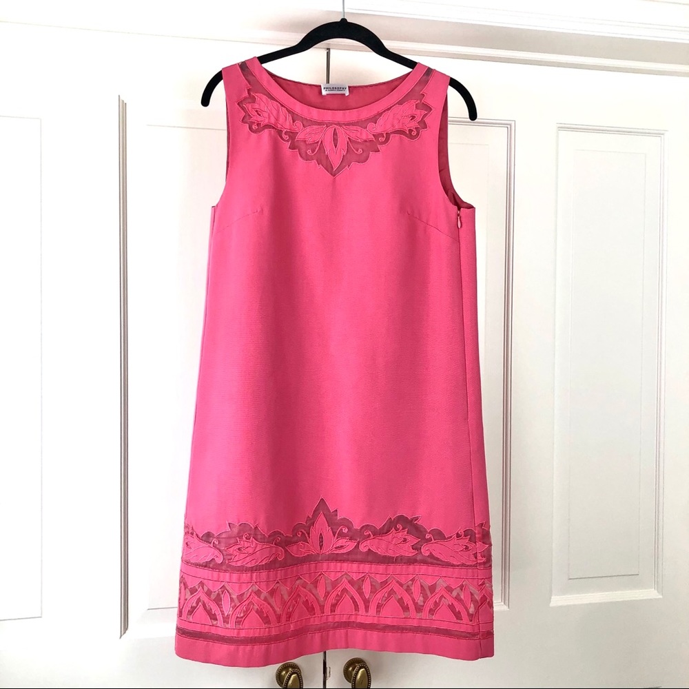 Alberta Ferretti sleeveless silk pink dress 4
